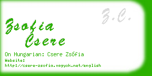 zsofia csere business card